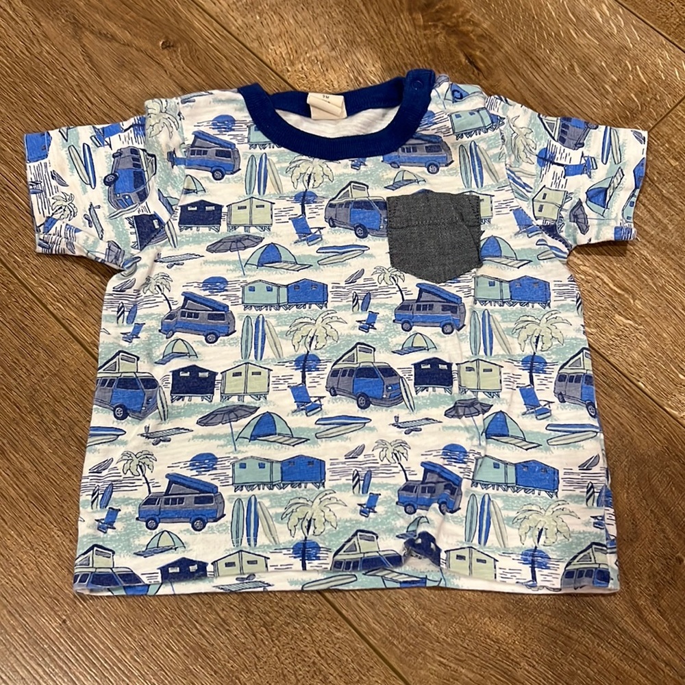 Tucker + Tate camper shirt 6-9 months
